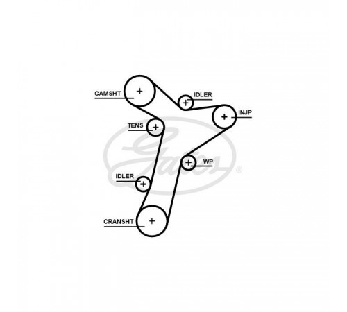 Ремінь ГРМ Gates 5695XS Ремінь ГРМ Gates 5695XS