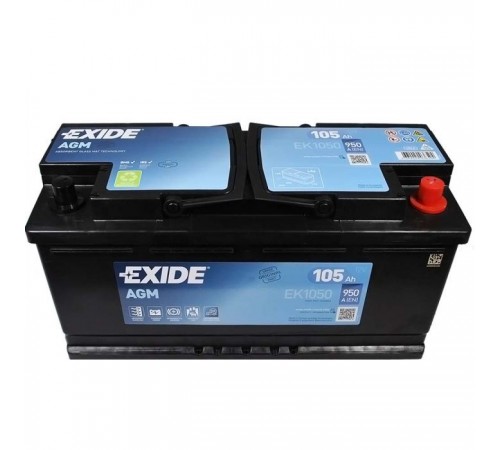Акумулятор автомобільний EXIDE START-STOP AGM 105A (EK1050) Акумулятор автомобільний EXIDE START-STOP AGM 105A (EK1050)