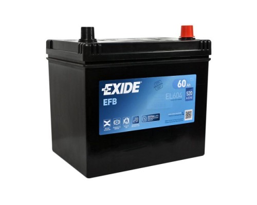 Акумулятор автомобільний EXIDE START-STOP EFB 60A (EL604) Акумулятор автомобільний EXIDE START-STOP EFB 60A (EL604)