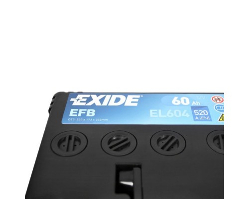 Акумулятор автомобільний EXIDE START-STOP EFB 60A (EL604) Акумулятор автомобільний EXIDE START-STOP EFB 60A (EL604)