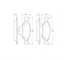 Тормозные колодки Bosch 0 986 466 402