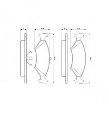 Гальмівні колодки Bosch 0 986 466 402