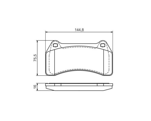 Тормозные колодки Bosch 0 986 494 448 Тормозные колодки Bosch 0 986 494 448