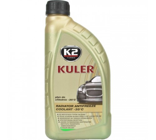 Антифриз K2 KULER -35C 1л GREEN (T201Z) Антифриз K2 KULER -35C 1л GREEN (T201Z)
