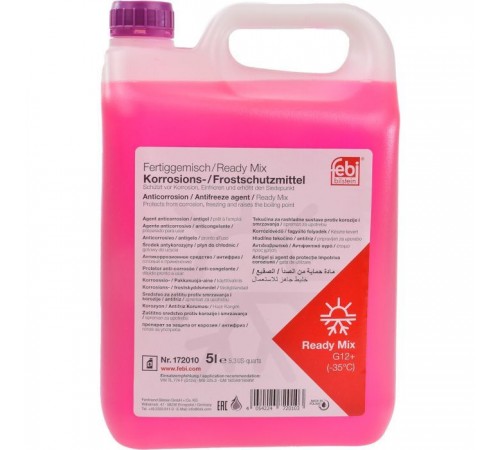 Антифриз Febi G12+ 5л purple (19402FE) Антифриз Febi G12+ 5л purple (19402FE)