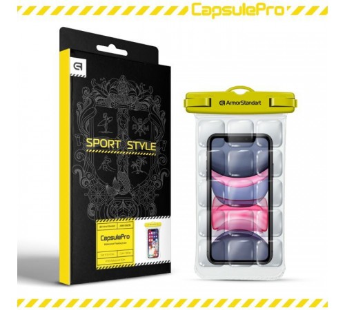 Чохол до мобільного телефона Armorstandart CapsulePro Waterproof Floating Case Yellow (ARM59235) Чохол до мобільного телефона Armorstandart CapsulePro Waterproof Floating Case Yellow (ARM59235)