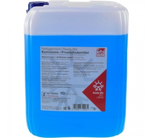 Антифриз Febi G11 10л синій -35C (172003FE) Антифриз Febi G11 10л синій -35C (172003FE)