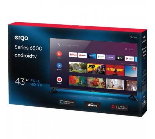 Телевизор Ergo 43GFS6500 Телевизор Ergo 43GFS6500