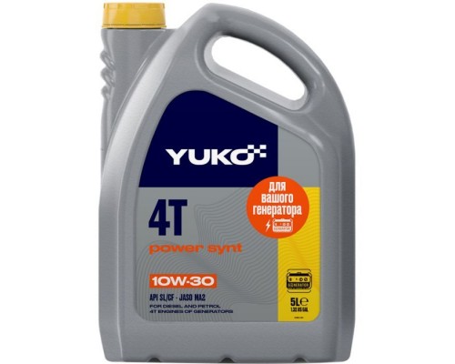 Моторна олива Yuko POWER SYNT 4T 10W-30 5л (4823110402689) Моторна олива Yuko POWER SYNT 4T 10W-30 5л (4823110402689)