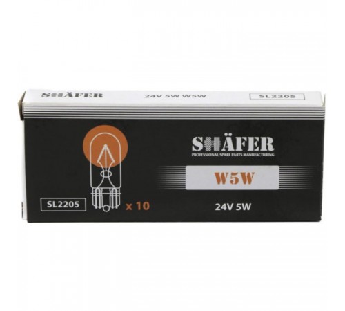 Автолампа SHAFER 24V5WW5W (SL2205) Автолампа SHAFER 24V5WW5W (SL2205)