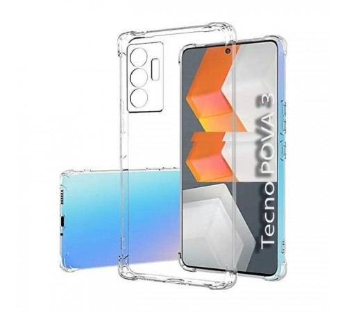 Чохол до мобільного телефона BeCover Anti-Shock Tecno POVA 3 (LF7n) Clear (708906)