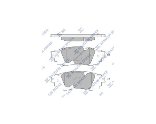 Тормозные колодки HI-Q SP4091 Тормозные колодки HI-Q SP4091