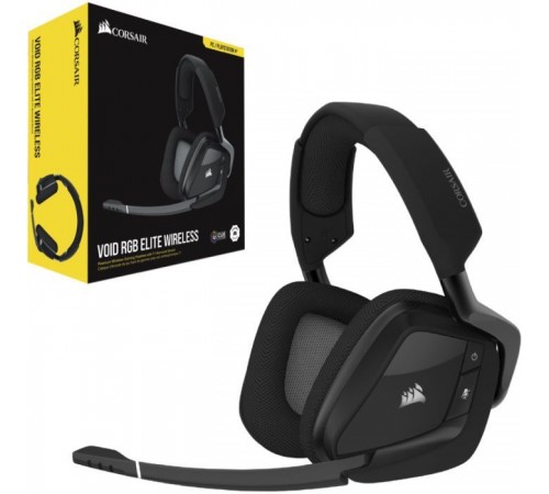 Наушники Corsair Void RGB Elite Wireless Carbon (CA-9011201-EU) Наушники Corsair Void RGB Elite Wireless Carbon (CA-9011201-EU)
