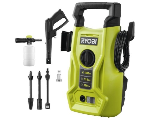 Мойка высокого давления Ryobi RY110PWA, 1400Вт, 110Бар, 390 л/час (5133005365) Мойка высокого давления Ryobi RY110PWA, 1400Вт, 110Бар, 390 л/час (5133005365)