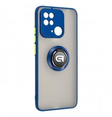 Чохол до мобільного телефона Armorstandart Frosted Matte Ring Xiaomi Redmi 10C Navy Blue (ARM68368)