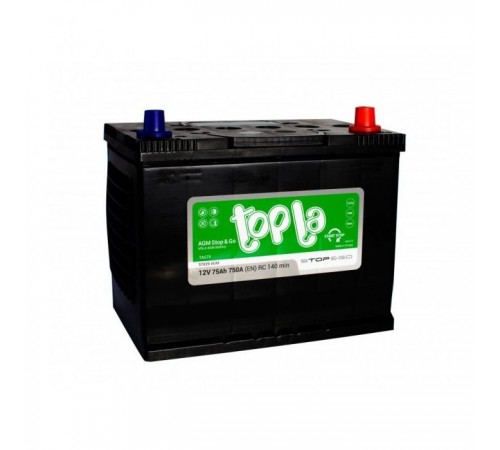 Аккумулятор автомобильный Topla 75 Ah/12V AGM Euro Japan (114 120) Аккумулятор автомобильный Topla 75 Ah/12V AGM Euro Japan (114 120)