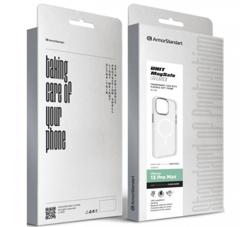 Чохол до мобільного телефона Armorstandart Unit MagSafe Apple iPhone 13 Pro Max Matte Clear Silver (ARM70461) Чохол до мобільного телефона Armorstandart Unit MagSafe Apple iPhone 13 Pro Max Matte Clear Silver (ARM70461)