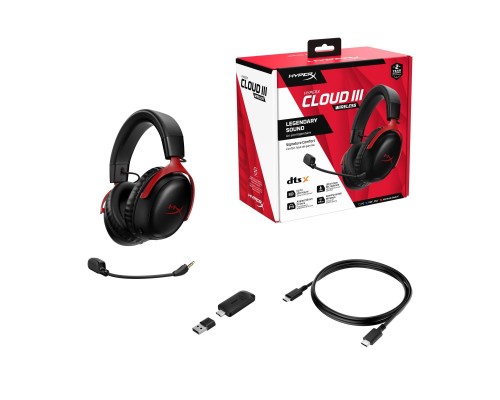Наушники HyperX Cloud III Wireless Black-Red (77Z46AA)