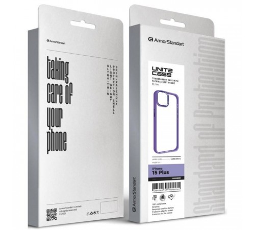 Чохол до мобільного телефона Armorstandart UNIT2 Apple iPhone 15 Plus Lavander (ARM69977) Чохол до мобільного телефона Armorstandart UNIT2 Apple iPhone 15 Plus Lavander (ARM69977)