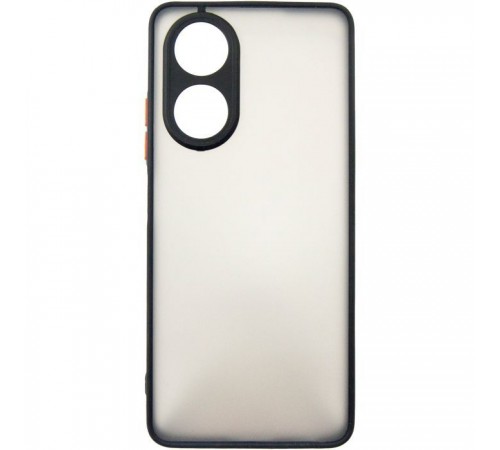 Чохол до мобільного телефона Dengos Matte OPPO A58 4G (black) (DG-TPU-MATT-132) Чохол до мобільного телефона Dengos Matte OPPO A58 4G (black) (DG-TPU-MATT-132)