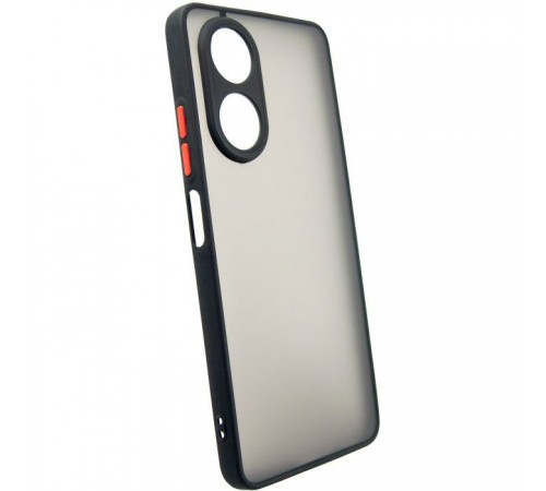 Чохол до мобільного телефона Dengos Matte OPPO A58 4G (black) (DG-TPU-MATT-132) Чохол до мобільного телефона Dengos Matte OPPO A58 4G (black) (DG-TPU-MATT-132)