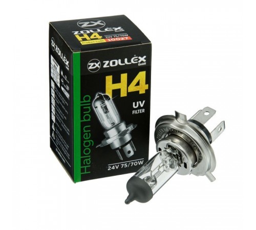 Автолампа Zollex H4 24V 75/70W 43T (2810024) Автолампа Zollex H4 24V 75/70W 43T (2810024)