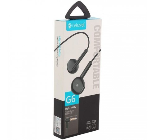 Навушники Celebrat G6 Black (1006642) Навушники Celebrat G6 Black (1006642)