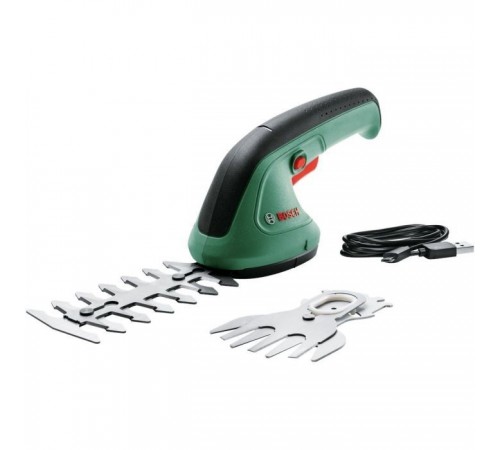 Кущоріз Bosch Bosch EasyShear, 3.6В, 1х1.5Аг, лезо 12см, крок різу 8мм (0.600.833.303) Кущоріз Bosch Bosch EasyShear, 3.6В, 1х1.5Аг, лезо 12см, крок різу 8мм (0.600.833.303)