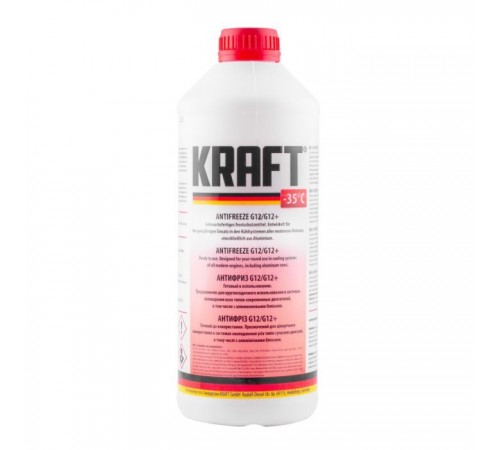 Антифриз KRAFT G12/G12+ -35 (красный) 1,5л (KF109) Антифриз KRAFT G12/G12+ -35 (красный) 1,5л (KF109)