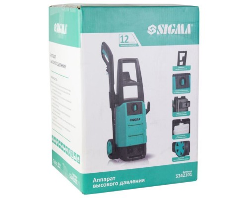 Мийка високого тиску Sigma 2000Вт max 150bar 7.2 л/хв + турбонасадка (5342101)