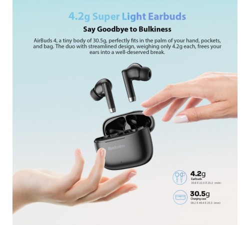 Наушники Blackview AirBuds 4 White (6931548312666) Наушники Blackview AirBuds 4 White (6931548312666)