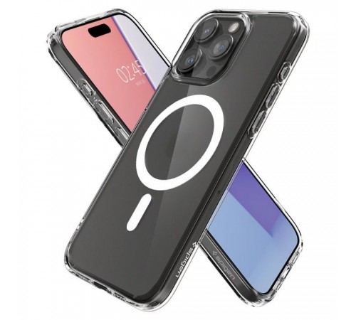 Чохол до мобільного телефона Spigen iPhone 15 Pro Max Ultra Hybrid MagFit Frost Clear (ACS06580) Чохол до мобільного телефона Spigen iPhone 15 Pro Max Ultra Hybrid MagFit Frost Clear (ACS06580)