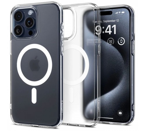 Чохол до мобільного телефона Spigen iPhone 15 Pro Max Ultra Hybrid MagFit Frost Clear (ACS06580) Чохол до мобільного телефона Spigen iPhone 15 Pro Max Ultra Hybrid MagFit Frost Clear (ACS06580)