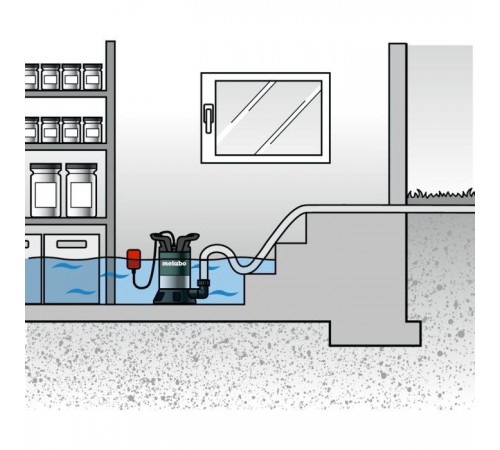 Заглибний насос Metabo TP 7500 SI, 300Вт, 7500л/г, для чистої води (0250750013) Заглибний насос Metabo TP 7500 SI, 300Вт, 7500л/г, для чистої води (0250750013)