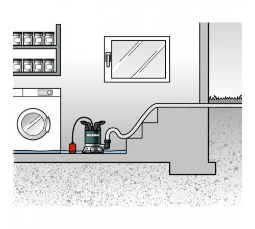Заглибний насос Metabo TP 7500 SI, 300Вт, 7500л/г, для чистої води (0250750013) Заглибний насос Metabo TP 7500 SI, 300Вт, 7500л/г, для чистої води (0250750013)