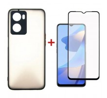 Чохол до мобільного телефона Dengos Kit for OPPO A57s case + glass (Black) (DG-KM-35)