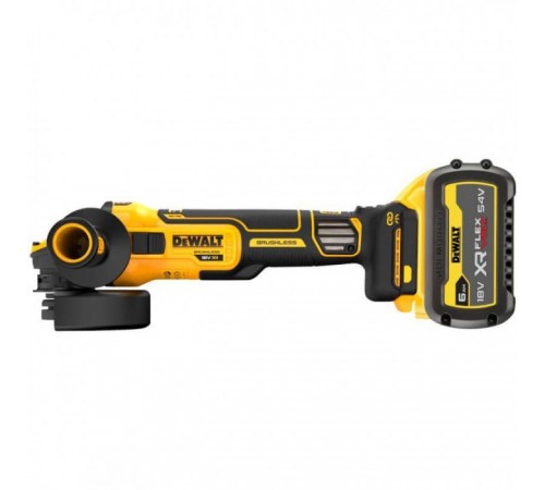 Шліфувальна машина DeWALT 18В XR Li-lon 6Ah, 125 мм, 3000-9000об/хв (DCG409VST1)