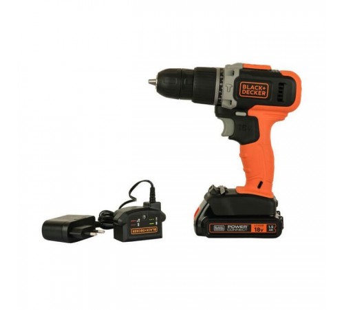Шуруповерт Black&Decker 18 В, 1.5Ah, 45 Нм,0-360/0-1400 об/хв, 21000 уд/хв, 1.3 кг (BCD003C1) Шуруповерт Black&Decker 18 В, 1.5Ah, 45 Нм,0-360/0-1400 об/хв, 21000 уд/хв, 1.3 кг (BCD003C1)