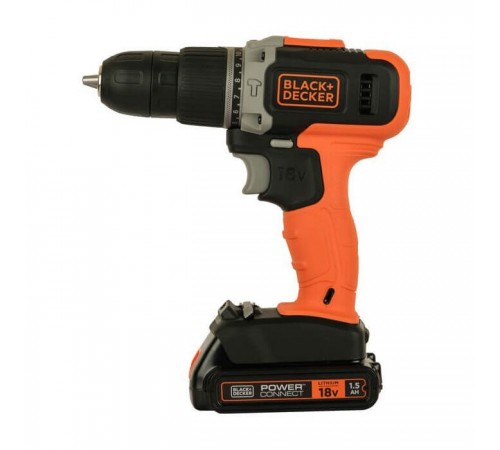 Шуруповерт Black&Decker 18 В, 1.5Ah, 45 Нм,0-360/0-1400 об/хв, 21000 уд/хв, 1.3 кг (BCD003C1) Шуруповерт Black&Decker 18 В, 1.5Ah, 45 Нм,0-360/0-1400 об/хв, 21000 уд/хв, 1.3 кг (BCD003C1)