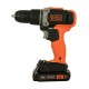 Шуруповерт Black&Decker 18 В, 1.5Ah, 45 Нм,0-360/0-1400 об/хв, 21000 уд/хв, 1.3 кг (BCD003C1)