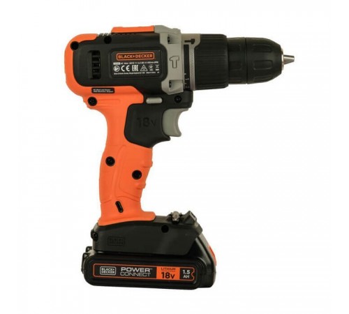 Шуруповерт Black&Decker 18 В, 1.5Ah, 45 Нм,0-360/0-1400 об/хв, 21000 уд/хв, 1.3 кг (BCD003C1) Шуруповерт Black&Decker 18 В, 1.5Ah, 45 Нм,0-360/0-1400 об/хв, 21000 уд/хв, 1.3 кг (BCD003C1)