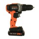 Шуруповерт Black&Decker 18 В, 1.5Ah, 45 Нм,0-360/0-1400 об/хв, 21000 уд/хв, 1.3 кг (BCD003C1)