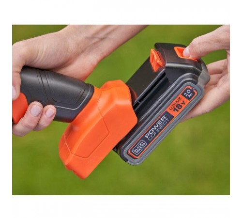 Кущоріз Black&Decker 18 В, 2Ah, насадки- 20 см/8 мм, 10 см/18 мм, (BCSS18D1) Кущоріз Black&Decker 18 В, 2Ah, насадки- 20 см/8 мм, 10 см/18 мм, (BCSS18D1)