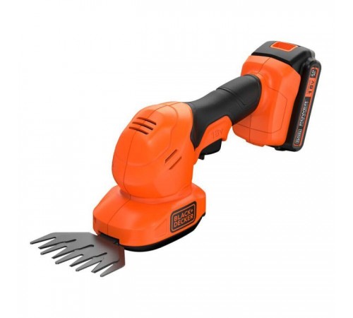 Кущоріз Black&Decker 18 В, 2Ah, насадки- 20 см/8 мм, 10 см/18 мм, (BCSS18D1) Кущоріз Black&Decker 18 В, 2Ah, насадки- 20 см/8 мм, 10 см/18 мм, (BCSS18D1)