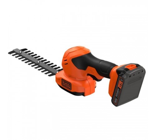 Кущоріз Black&Decker 18 В, 2Ah, насадки- 20 см/8 мм, 10 см/18 мм, (BCSS18D1) Кущоріз Black&Decker 18 В, 2Ah, насадки- 20 см/8 мм, 10 см/18 мм, (BCSS18D1)