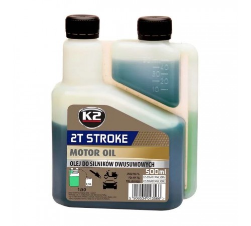 Моторна олива K2 2T Stroke Oil Green 500 мл (O528GREENML500E) Моторна олива K2 2T Stroke Oil Green 500 мл (O528GREENML500E)