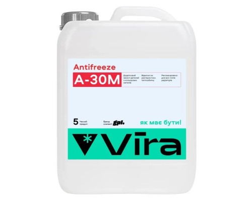 Антифриз VIRA А-30М -30 °С червона 5 кг (VI0071) Антифриз VIRA А-30М -30 °С червона 5 кг (VI0071)