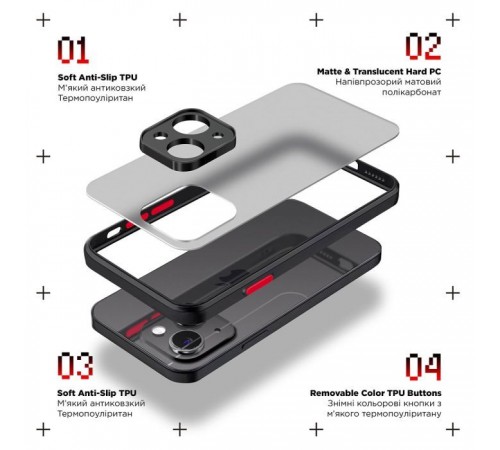 Чохол до мобільного телефона Armorstandart Frosted Matte Samsung M15 5G (M156) Black (ARM74379)