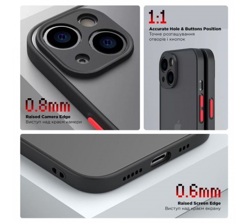 Чохол до мобільного телефона Armorstandart Frosted Matte Samsung M15 5G (M156) Black (ARM74379)