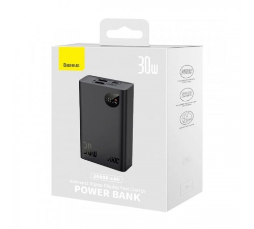 Батарея универсальная Baseus Adaman 2 20000mAh 30W, PD, QC/3.0, SCP, Oppo Super VOOC (PPAD050101) Батарея универсальная Baseus Adaman 2 20000mAh 30W, PD, QC/3.0, SCP, Oppo Super VOOC (PPAD050101)